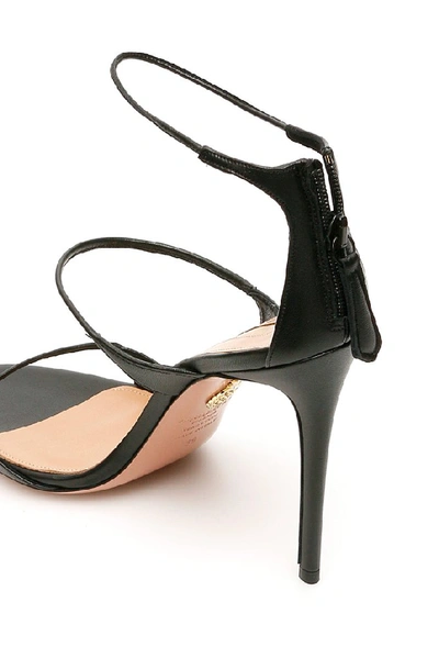 Shop Aquazzura Minute Sandals In Black