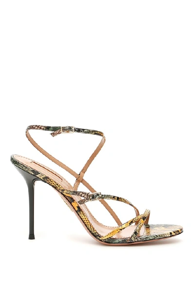 Shop Aquazzura Carolyne Sandals In Multi