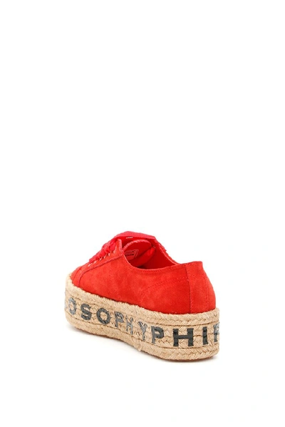 Shop Philosophy Di Lorenzo Serafini X Superga Platform Sneakers In Red