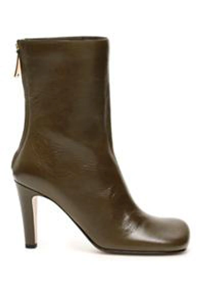 Shop Bottega Veneta Heeled Square Toe Ankle Boots In Multi