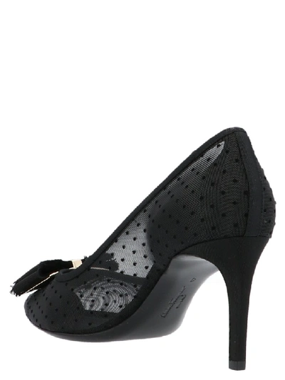 Shop Ferragamo Salvatore  Zeri 70 Pumps In Black