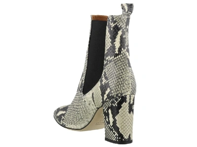 Shop Paris Texas Embossed Block Heel Boots In Multi