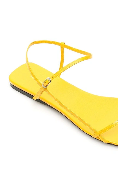 Shop The Row Flat Slingback Strap Sandals In Yellow