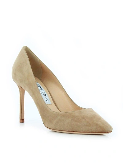 Shop Jimmy Choo Romy 85 Pumps In Beige