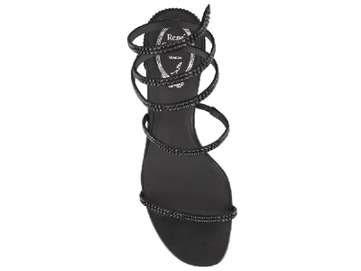 Shop René Caovilla Cleo Sandals In Black