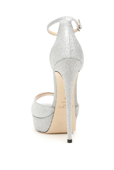 Shop Jimmy Choo Max Sandals In Silver