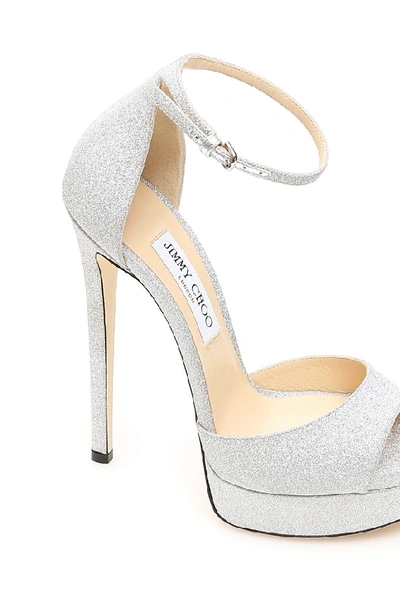 Shop Jimmy Choo Max Sandals In Silver