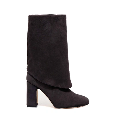 Shop Stuart Weitzman Lucinda Block Heel Boots In Grey