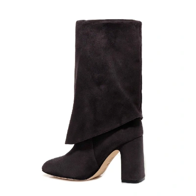 Shop Stuart Weitzman Lucinda Block Heel Boots In Grey