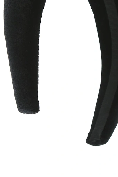 Shop Versace Chenille Hairband In Black