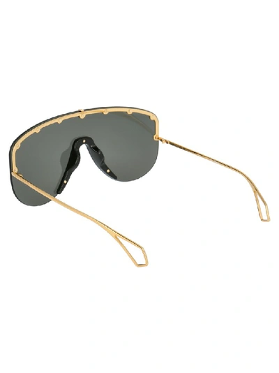 Shop Gucci Eyewear Oversized Mask Sunglasses In Multi
