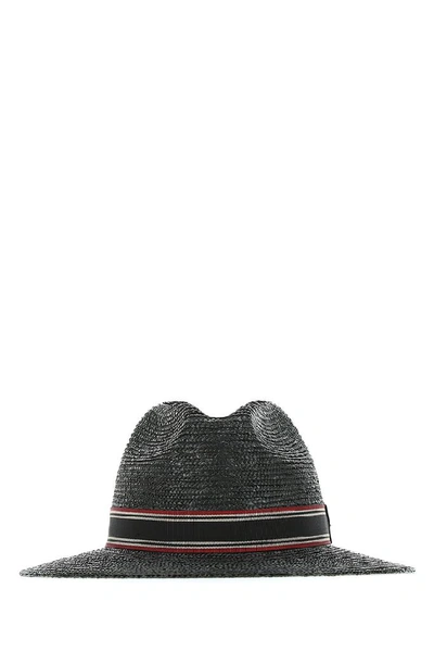 Shop Saint Laurent Trilby Hat In Black