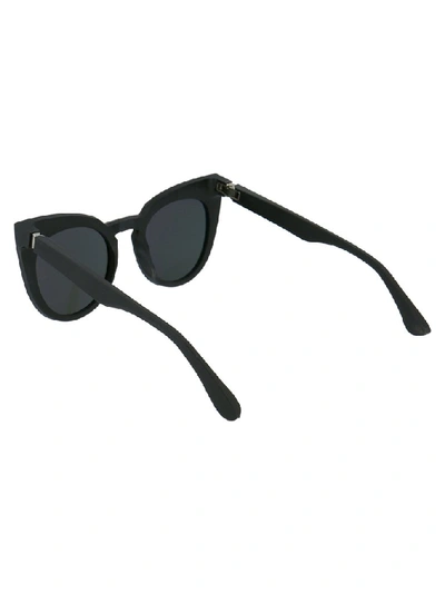 Shop Mykita X Maison Margiela Cat Eye Frame Sunglasses In Black