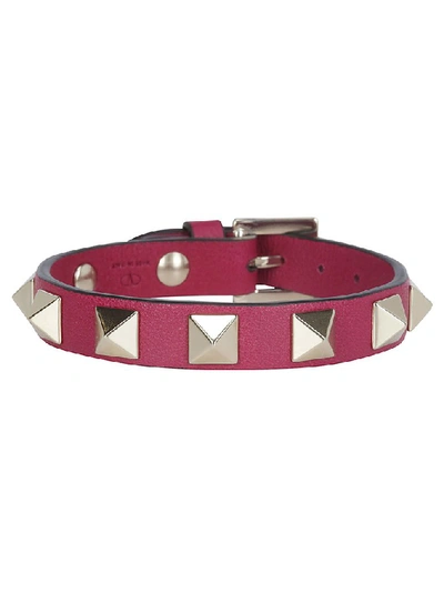 Shop Valentino Garavani Rockstud Bracelet In Pink