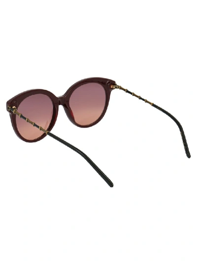 Shop Gucci Eyewear Round Frame Sunglasses In Red