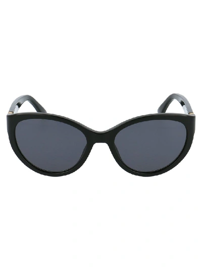 Shop Moschino Eyewear Cat Eye Frame Sunglasses In Black