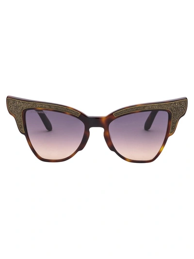 Shop Dsquared2 Eyewear Cat Eye Frame Sunglasses In Multi