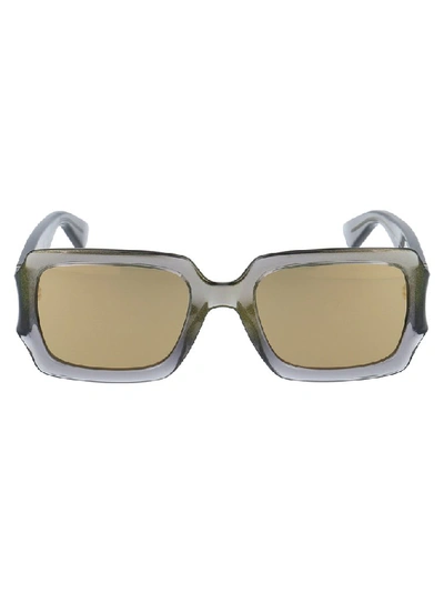 Shop Moschino Eyewear Square Frame Sunglasses In Grey