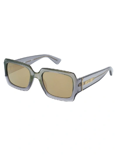 Shop Moschino Eyewear Square Frame Sunglasses In Grey