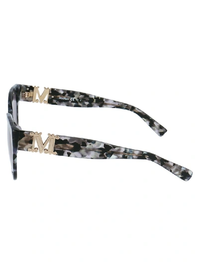 Shop Max Mara Cat Eye Frame Sunglasses In Grey