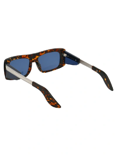 Shop Marni Eyewear Rectangle Frame Sunglasses In Brown