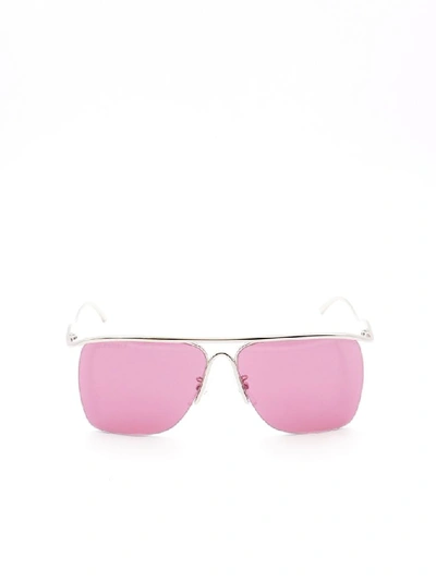 Shop Balenciaga Eyewear Square Shaped Sunglasses In Silver