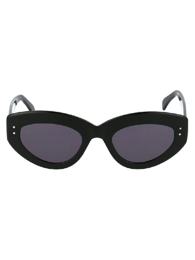 Shop Alaïa Cat Eye Frame Sunglasses In Black
