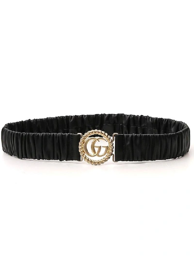 Shop Gucci Logo Belt In Black