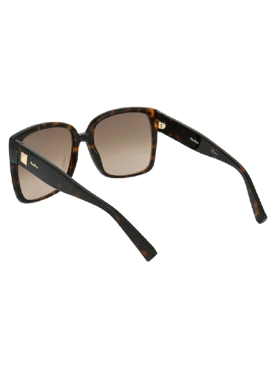 Shop Max Mara Square Frame Sunglasses In Black