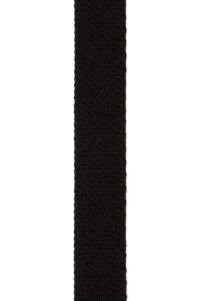 Shop Prada Webbed Clasp Belt In Black