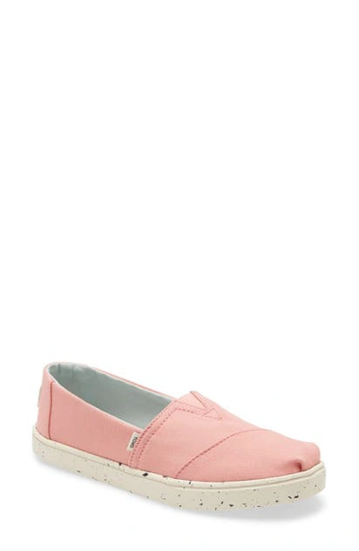 Shop Toms Alpargata Slip-on Sneaker In Pink Fabric