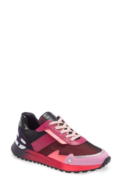 Shop Michael Michael Kors Monroe Low Top Sneaker In Neon Pink
