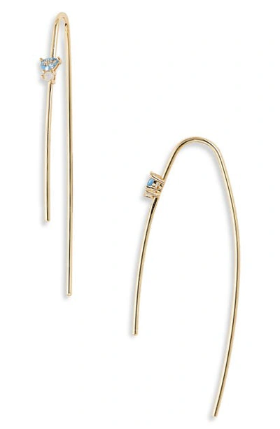 Shop Argento Vivo Sydney Cluster Threader Earrings In Gold