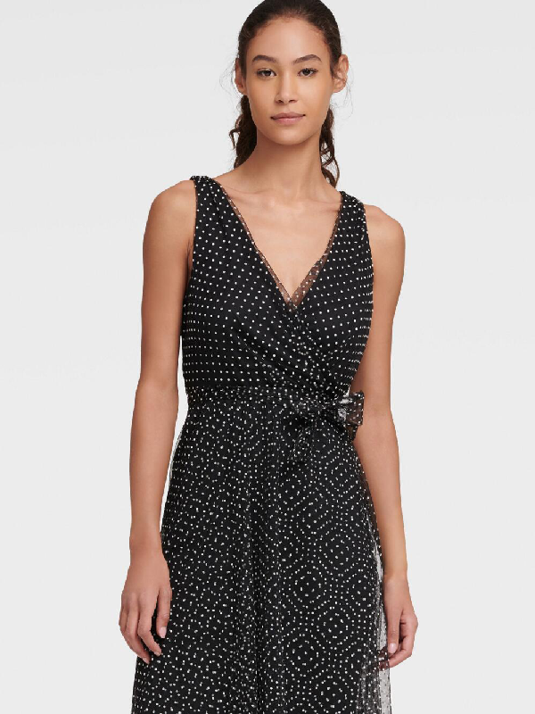 dkny wrap dress