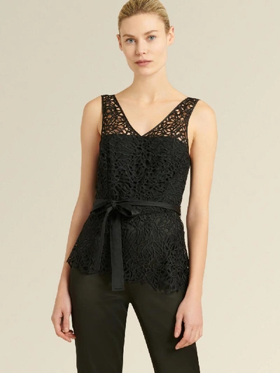 Shop Donna Karan Women's Lace Top Jumpsuit - In Black