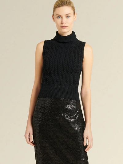 Shop Donna Karan Women's Sleeveless Turtleneck - In Black