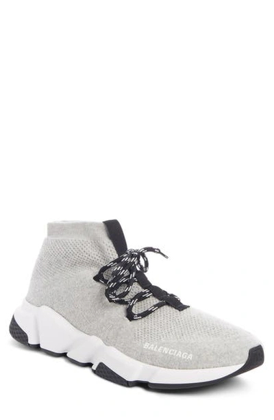 Shop Balenciaga Speed Sneaker In Grey / White / Black