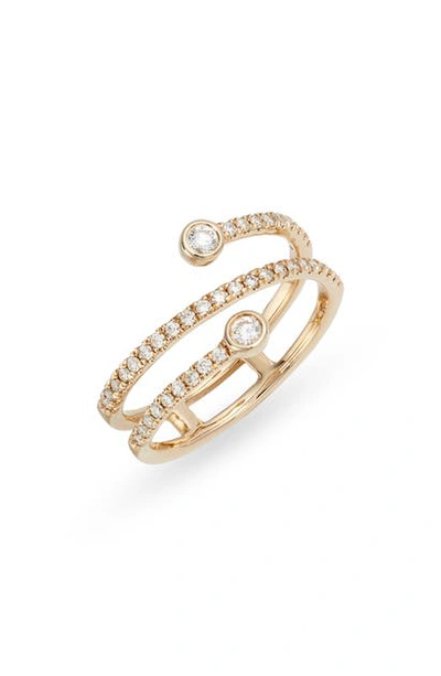 Shop Dana Rebecca Designs Lulu Jack Wraparound Diamond Ring In Yellow Gold