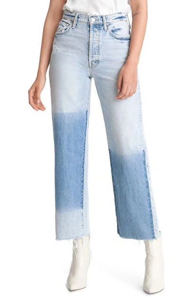 Shop Mother The Rambler High Waist Fray Hem Ankle Straight Leg Jeans In Win Some Lost Some