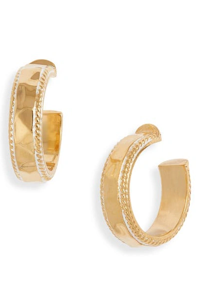 Shop Anna Beck Small Hammered Hoop Earrings (nordstrom Exclusive) In Gold