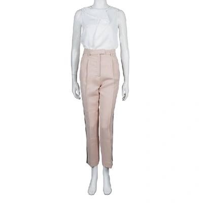 Pre-owned Emilio Pucci Pink Contrast Side Panel Detail Trousers S