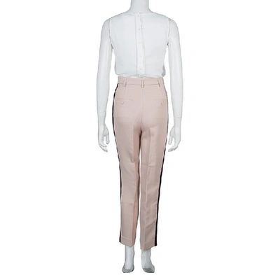 Pre-owned Emilio Pucci Pink Contrast Side Panel Detail Trousers S