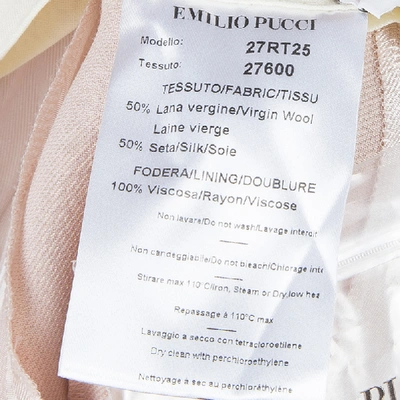 Pre-owned Pucci Pink Contrast Side Panel Detail Trousers S