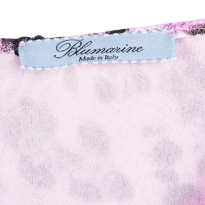 Pre-owned Blumarine Pink Animal Print Maxi Skirt S