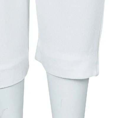 Pre-owned Stella Mccartney White Zip Detail Pants S