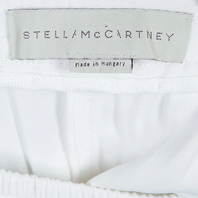 Pre-owned Stella Mccartney White Zip Detail Pants S