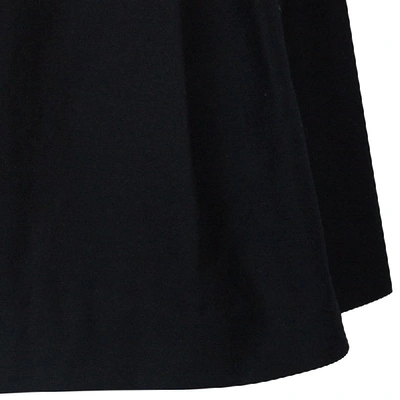 Pre-owned Miu Miu Black Pleated Wool Mini Skirt S