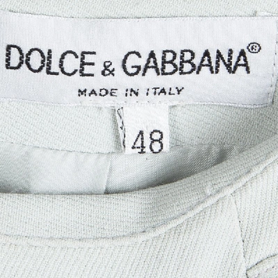 Pre-owned Dolce & Gabbana Light Grey Pencil Skirt L