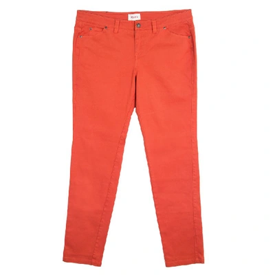 Pre-owned Kenzo Red Denim Straight Fit Jeans L