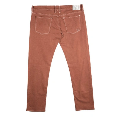 Pre-owned M Missoni Burnt Orange Denim Straight Fit Jeans L